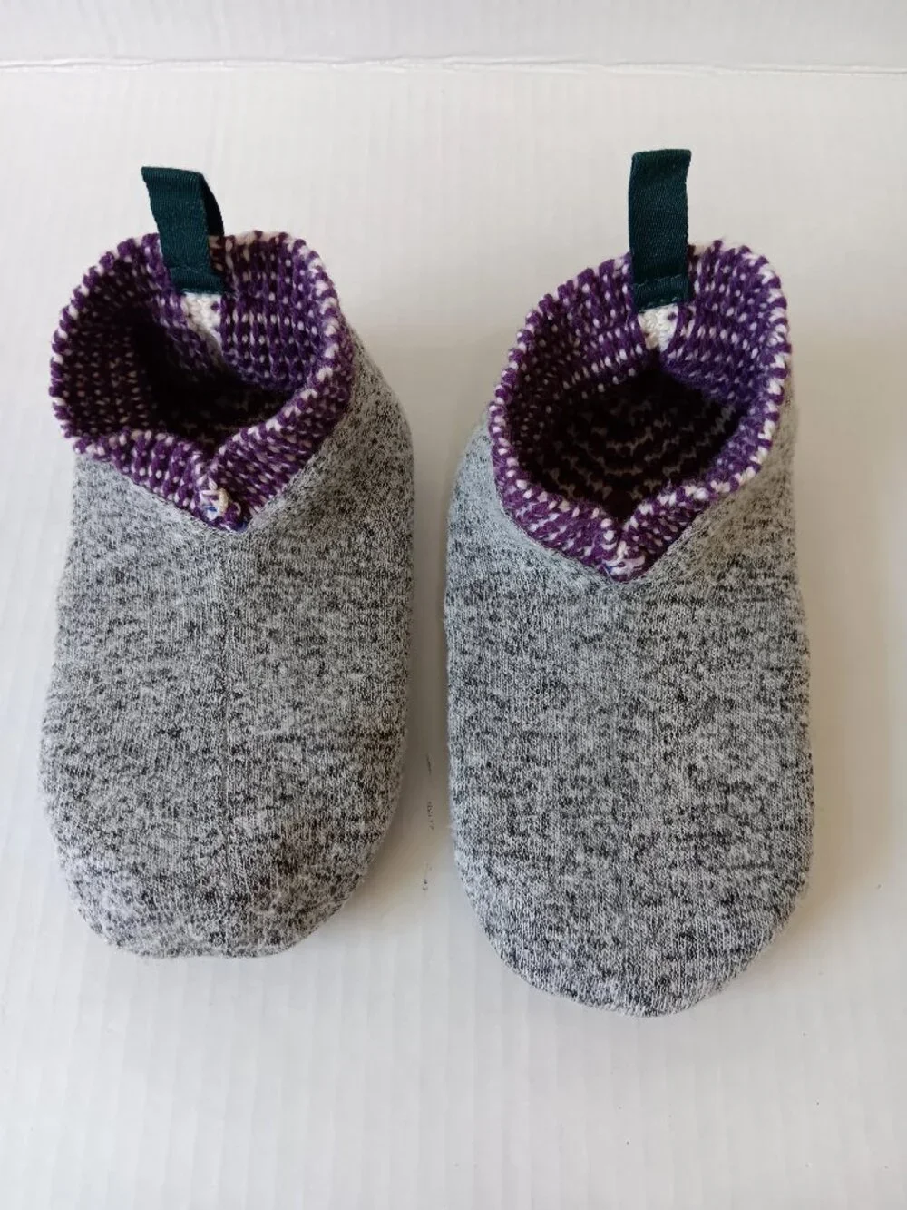Bombas Kid's Purple/Blue Birdseye Gripper Slipper Size 11-13